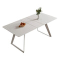 Cream Style Extendable Dining Table for Small Spaces
