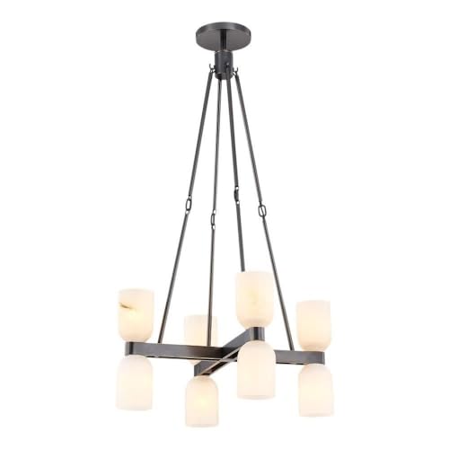 Alora Lighting Kuzco Lucian 22in 8-Light Chandelier Urban Bronze
