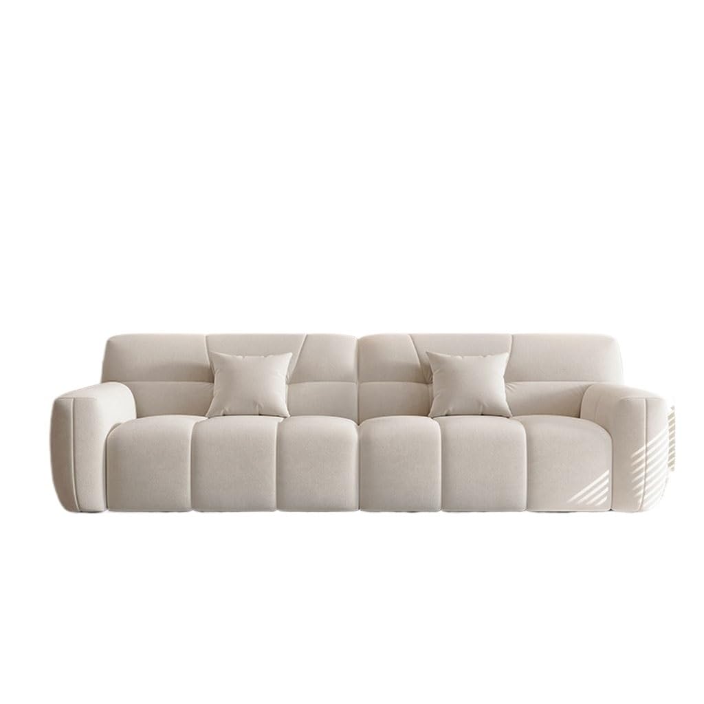 Cream Fabric Lounge Chair for Bedroom and Living Room