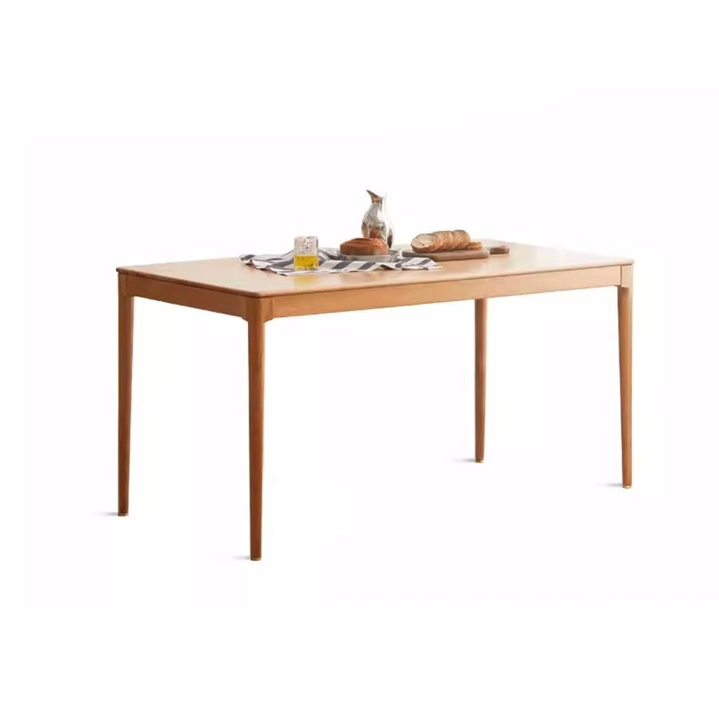 Solid Wood Rectangular Dining Table for Home and Office