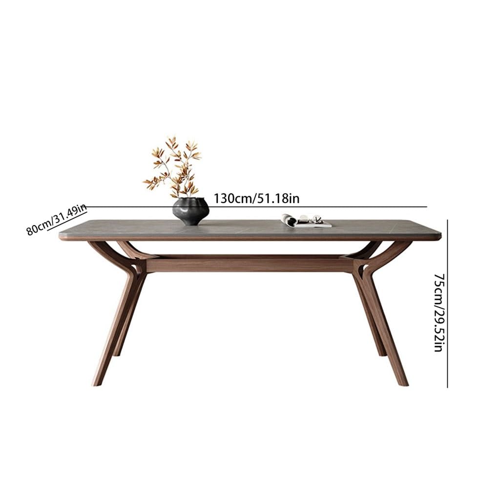 Modern Solid Wood Dining Table for Small Spaces
