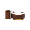 Solid Wood Round Coffee Table for Living Room & Home Decor