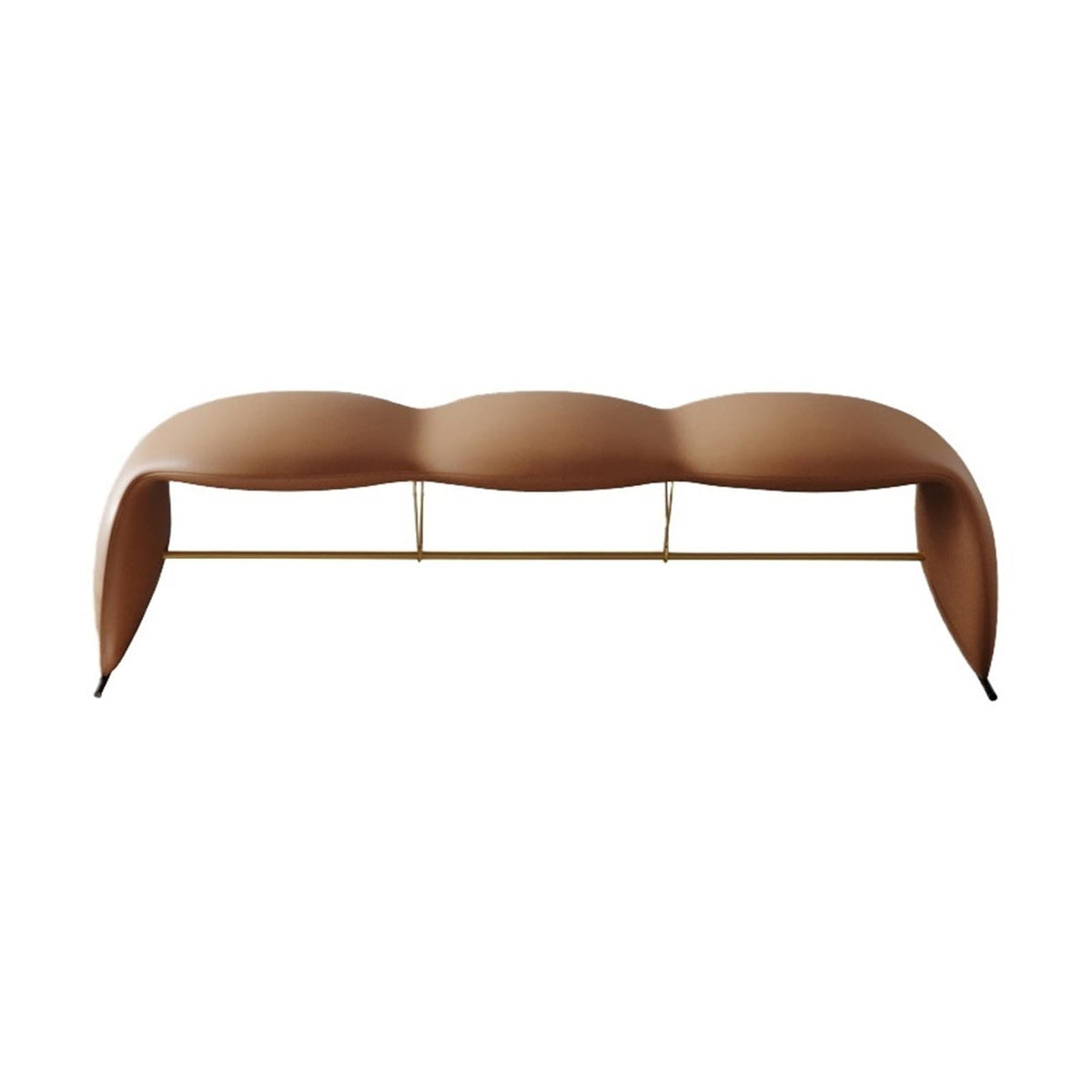 Black Leather Storage Ottoman Bench for Bedroom & Living Room