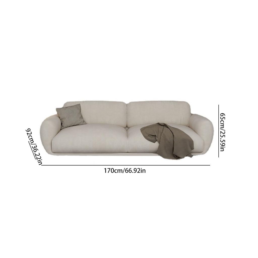 Modern Cream Sofa Chair for Small Apartment Living Room
