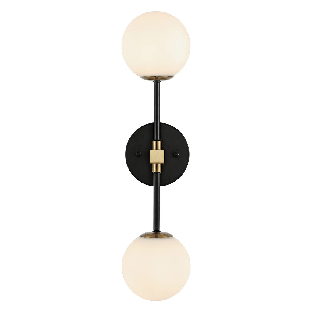 Modern Single Wall Sconce with Clear Glass Shade for Bathroom Vanity