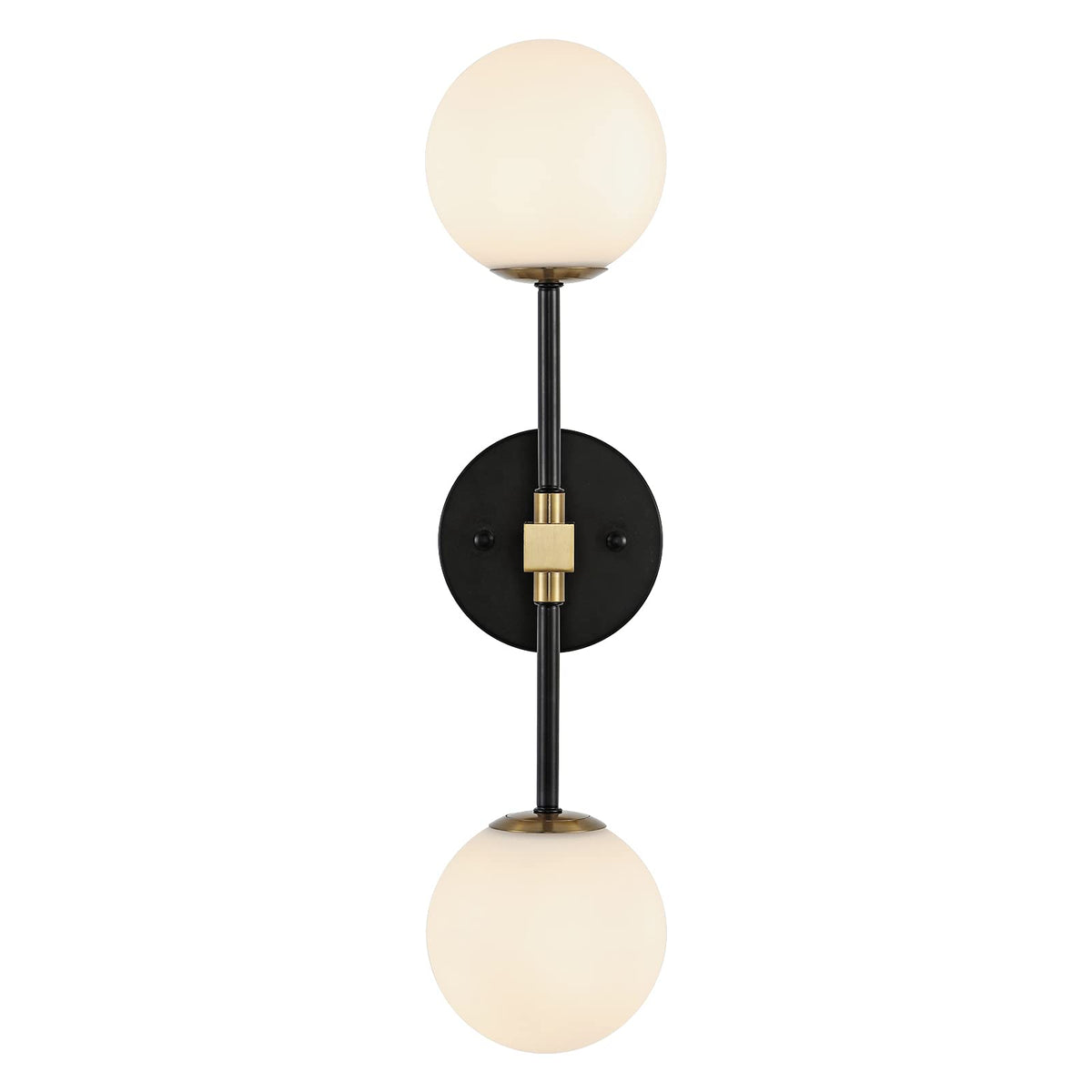 Modern Single Wall Sconce with Clear Glass Shade for Bathroom Vanity