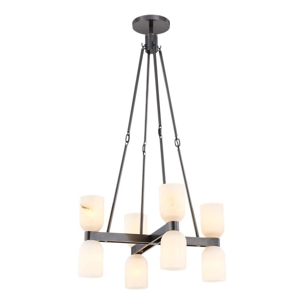 Alora Lighting Kuzco Lucian 22in 8-Light Chandelier Urban Bronze