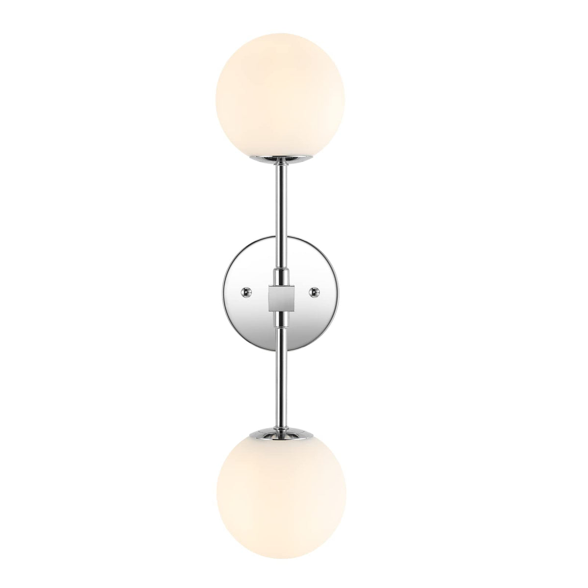 Modern Single Wall Sconce with Clear Glass Shade for Bathroom Vanity