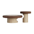 Round Nesting Coffee Table Set for Living Room Decor & Storage