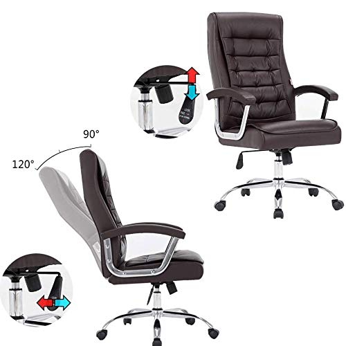Ergonomic Office Chair with Reclining Function for Home and Business