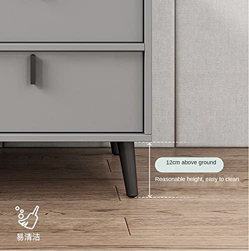 Modern Wooden Bedside Table with 3 Drawers for Bedroom