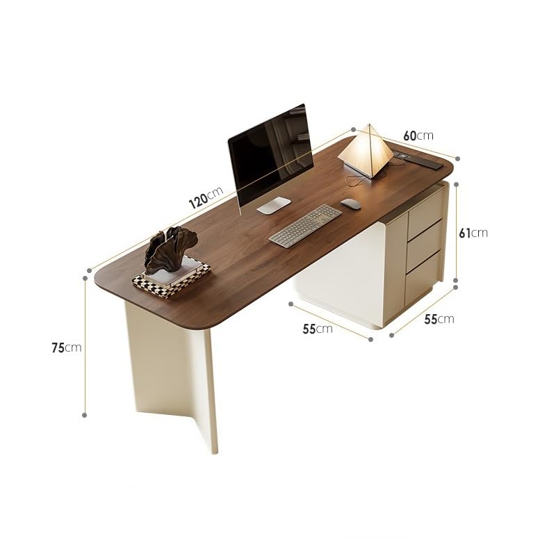 Solid Wood Writing Desk for Home Office and Study