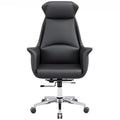 Cowhide Executive Office Chair with Lift and Rotation Function