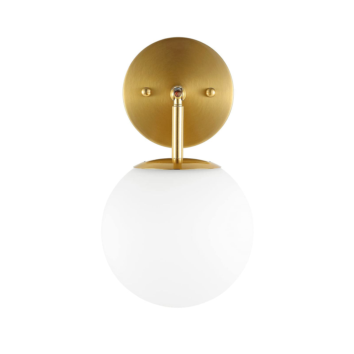 Modern Single Wall Sconce with Clear Glass Shade for Bathroom Vanity
