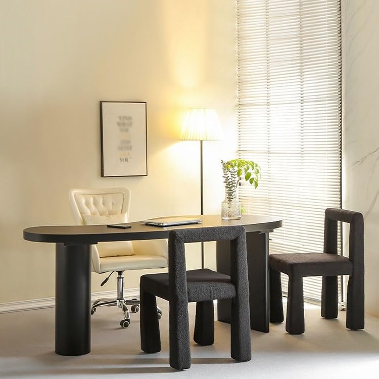 Modern Solid Wood Computer Desk for Home Office