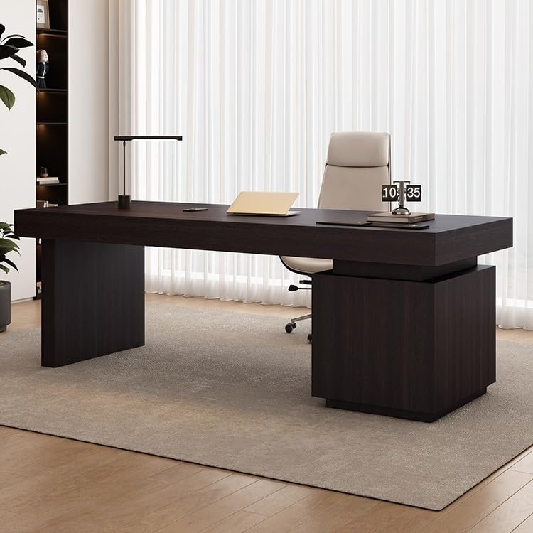 Modern Solid Wood Writing Desk for Home Study and Office