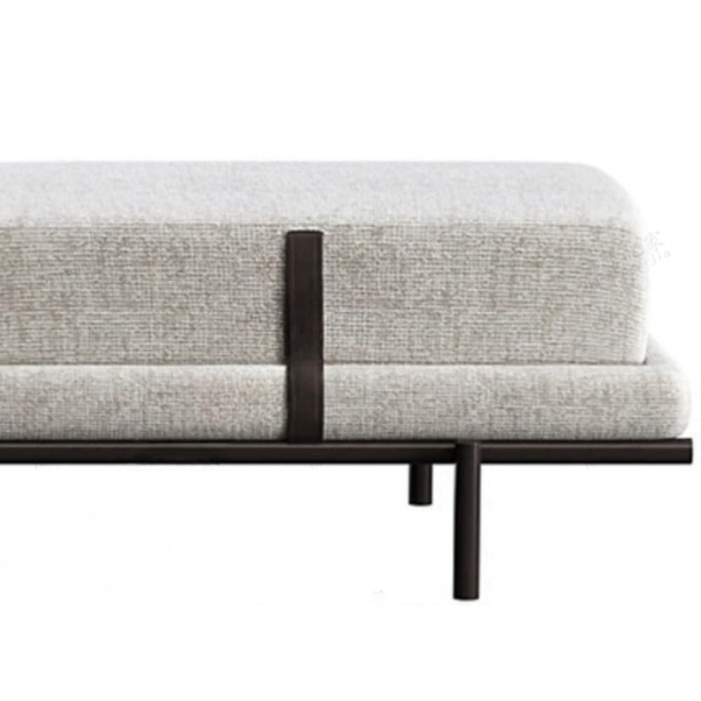 Modern Fabric Storage Ottoman Bench for Bedroom & Living Room