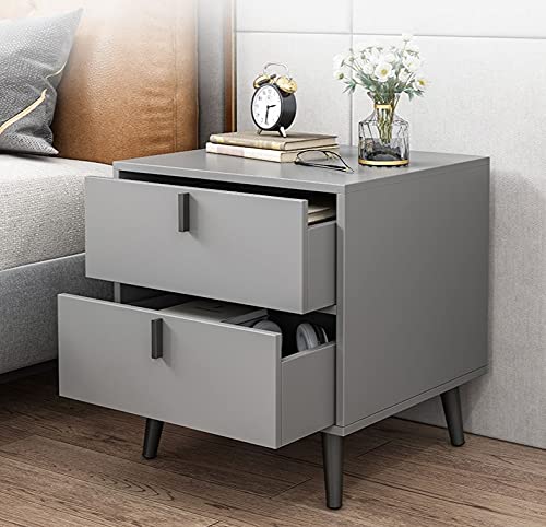 Modern Wooden Bedside Table with 3 Drawers for Bedroom