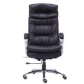 Modern Leather Executive Office Chair with Reclining and Adjustable Function