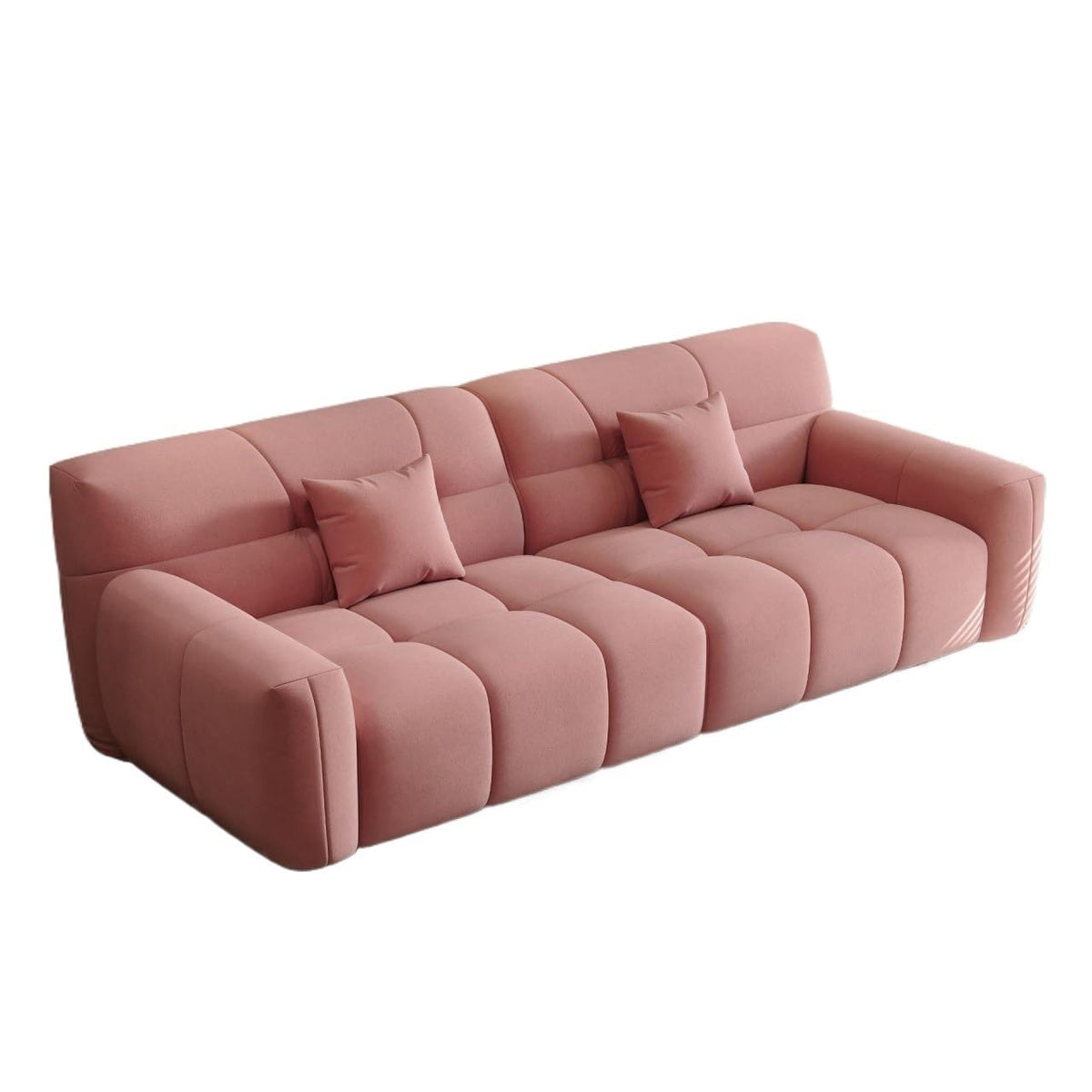 Cream Fabric Lounge Chair for Bedroom and Living Room