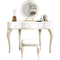 Wooden Makeup Vanity Dresser with Storage Drawers for Bedroom