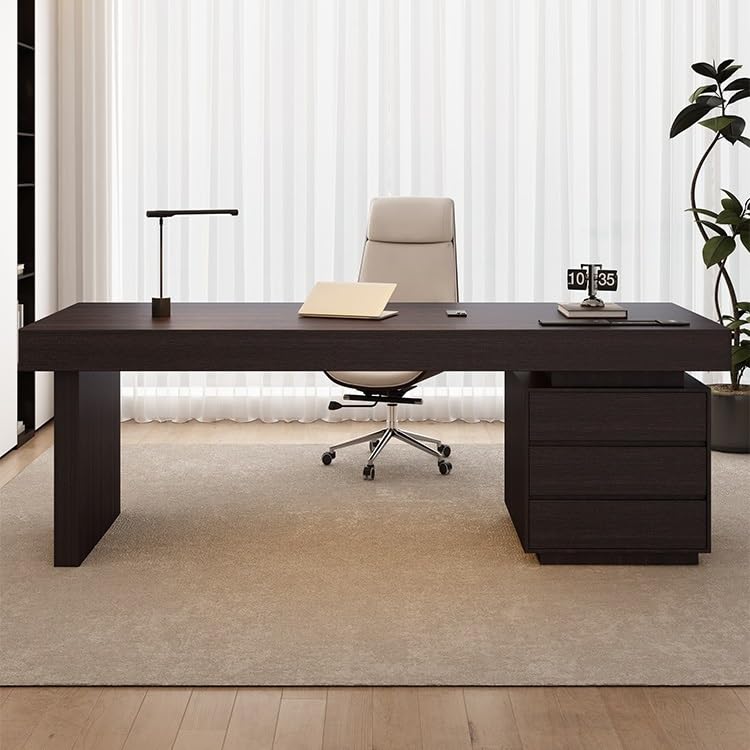 Modern Solid Wood Writing Desk for Home Study and Office