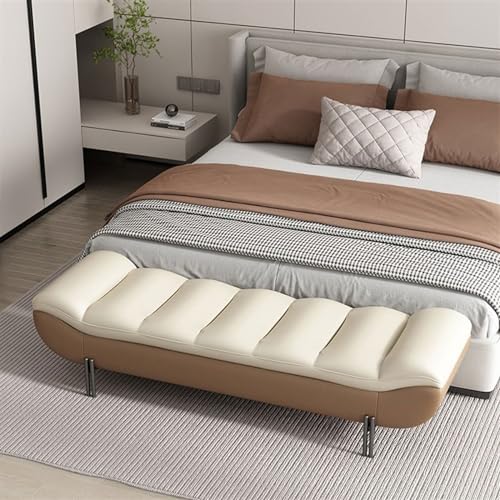 120cm Storage Ottoman Bench with Clothes Organizer for Bedroom & Living Room
