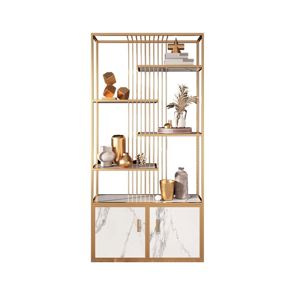 Modern Metal Bookshelf Storage Shelf for Living Room Organization