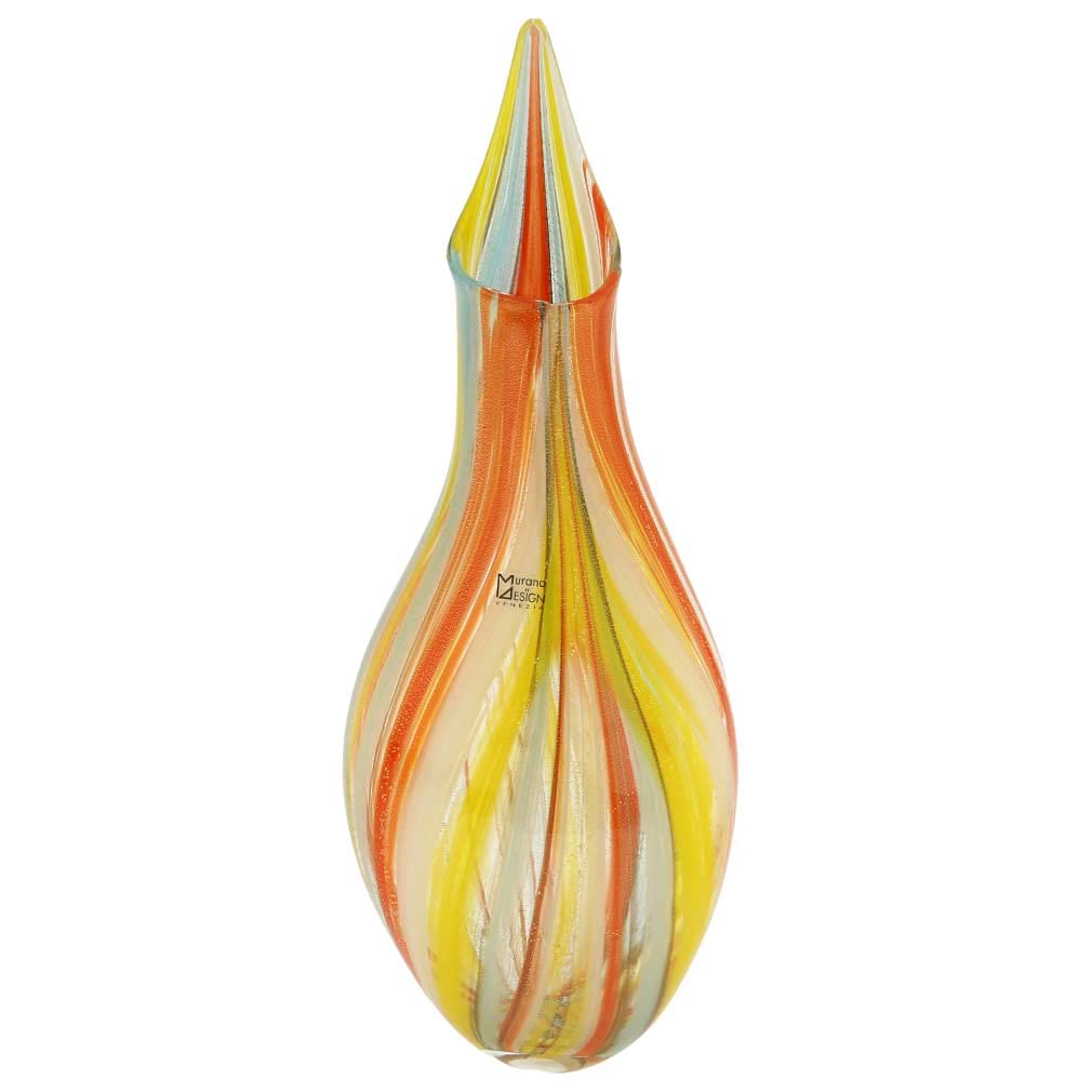 Glass Of Venice Murano Glass Spring Blossom Vase - Multicolor