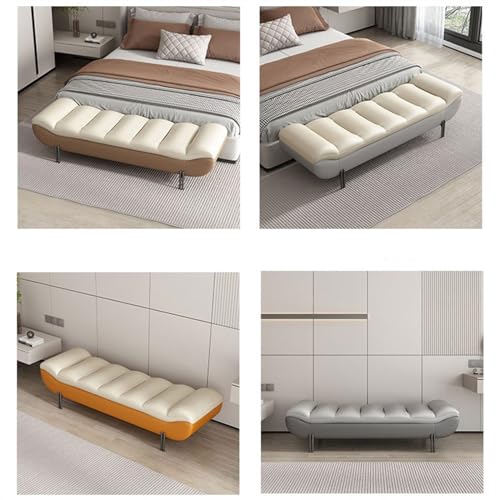 120cm Storage Ottoman Bench with Clothes Organizer for Bedroom & Living Room