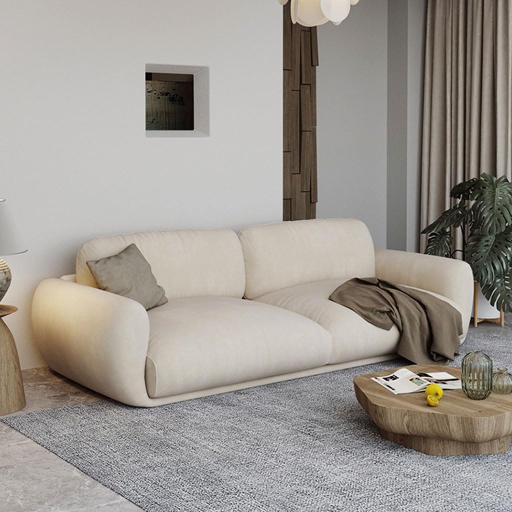 Modern Cream Sofa Chair for Small Apartment Living Room