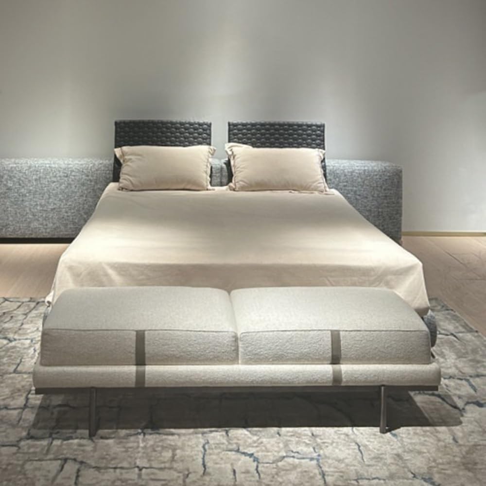 Modern Fabric Storage Ottoman Bench for Bedroom & Living Room