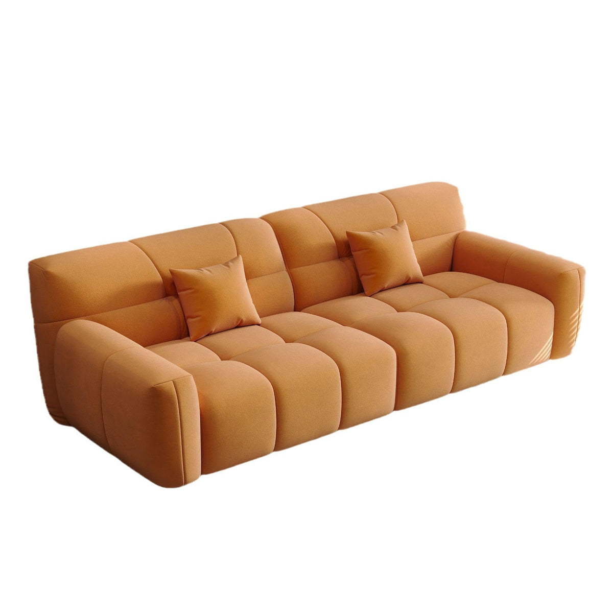 Cream Fabric Lounge Chair for Bedroom and Living Room