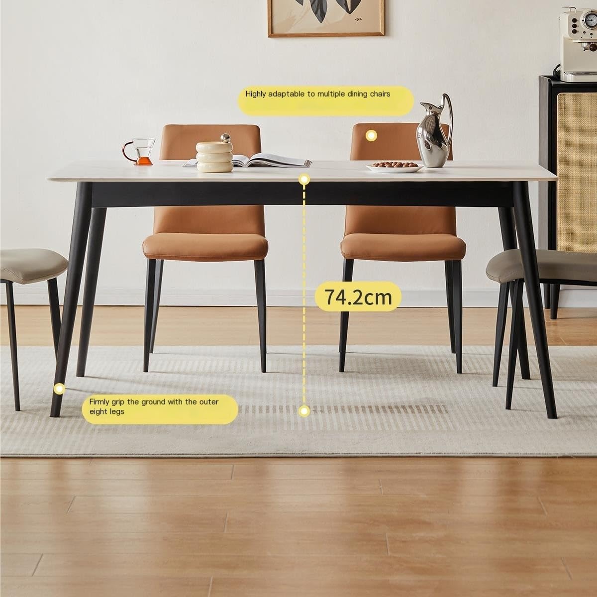 Solid Wood Dining Table for Home and Restaurant Use