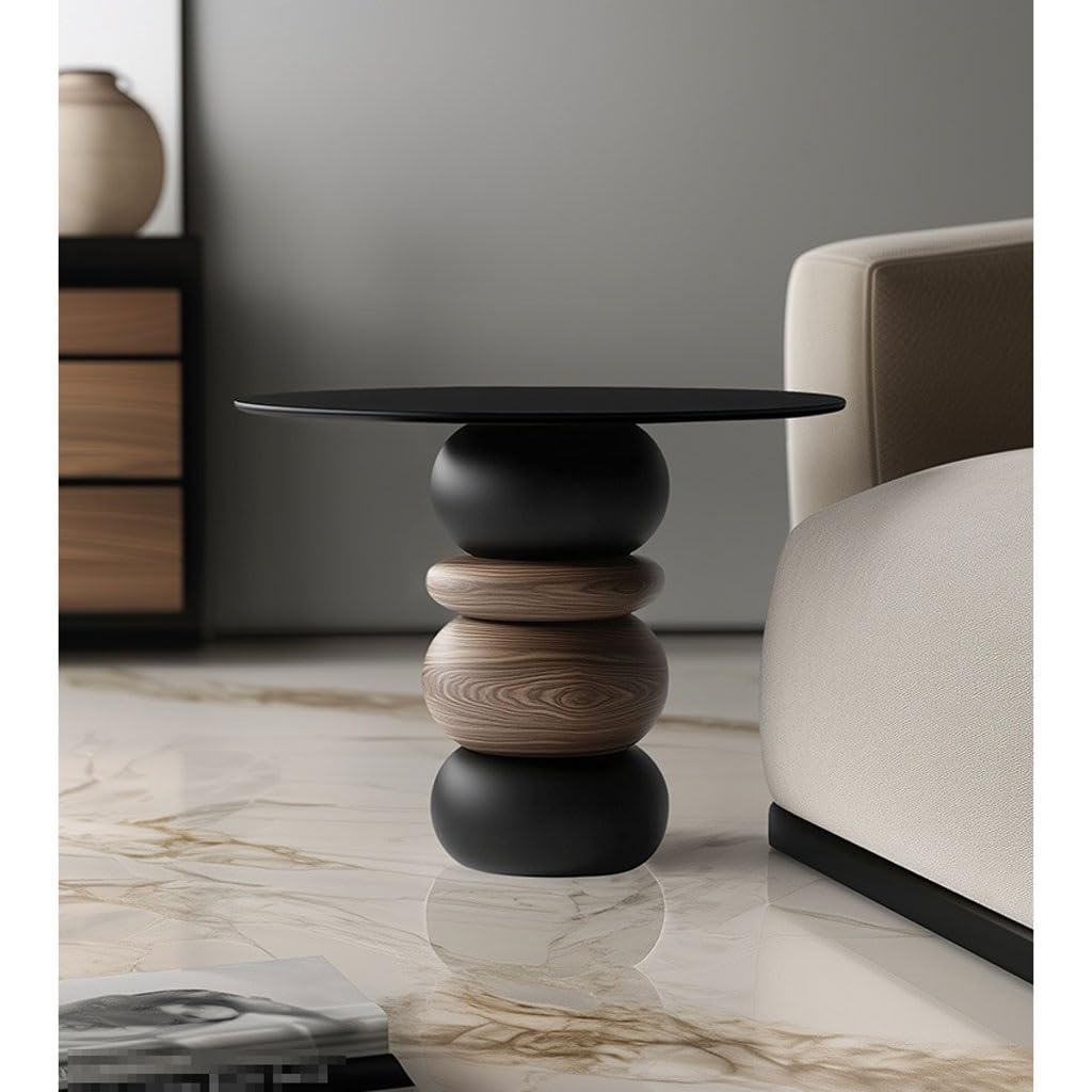 Solid Wood Sofa Side Table for Living Room Decor