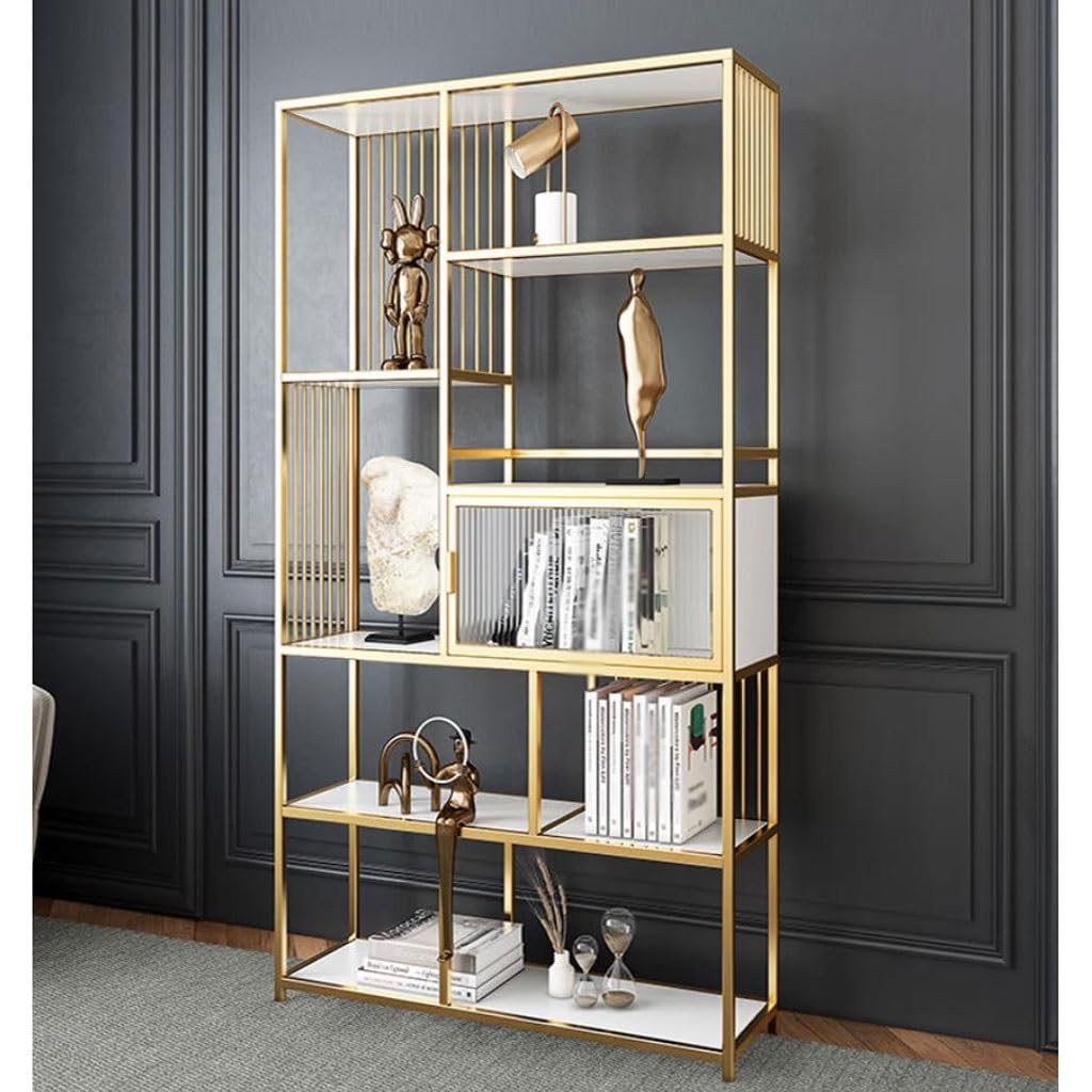 Modern Multi-Layer Floor Bookshelf for Home Display Storage
