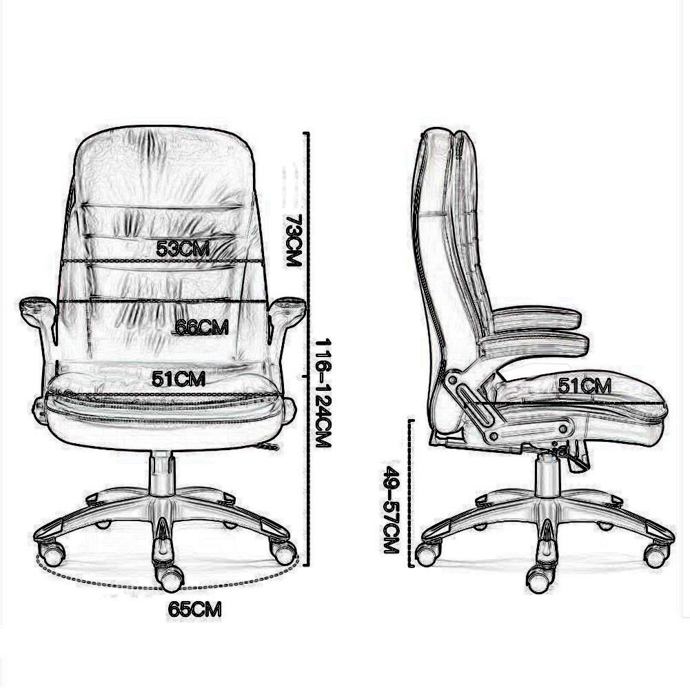 PU Leather Executive Office Chair with Tilt and Height Adjustment