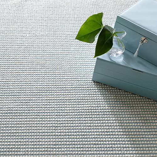 Tan Geometric Woven Wool Rug 9.5x13.5 Feet for Home Decor