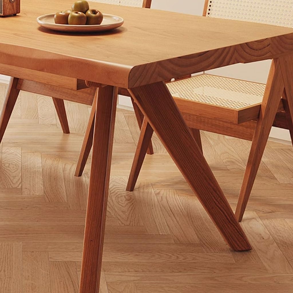 Nordic Solid Wood Dining Table for Home Office and Kitchen
