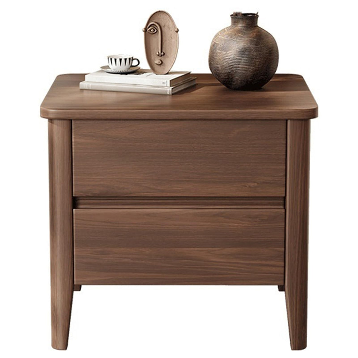 2 Drawer Nightstand with Storage for Bedroom Organization