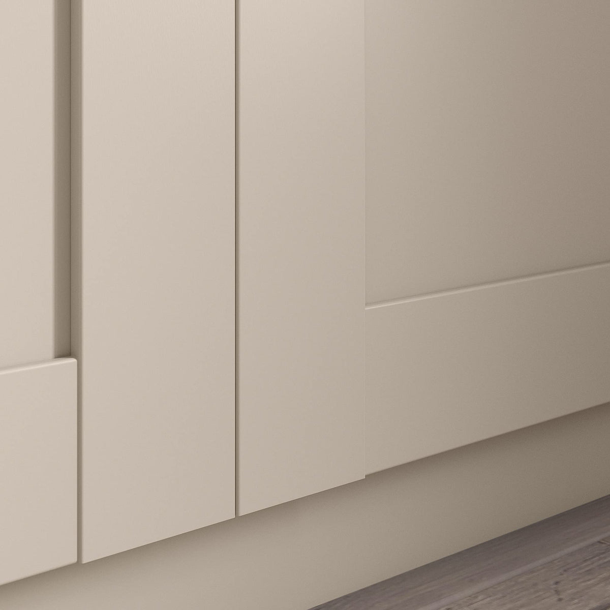 Grey Beige Wardrobe Combination with Storage 100x60x236cm