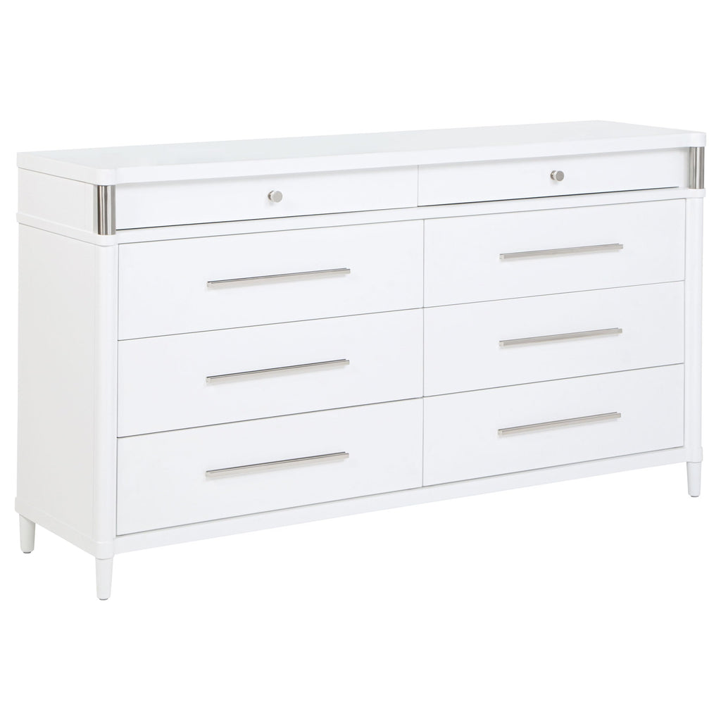 White Upholstered Bed Frame for Bedroom Furniture