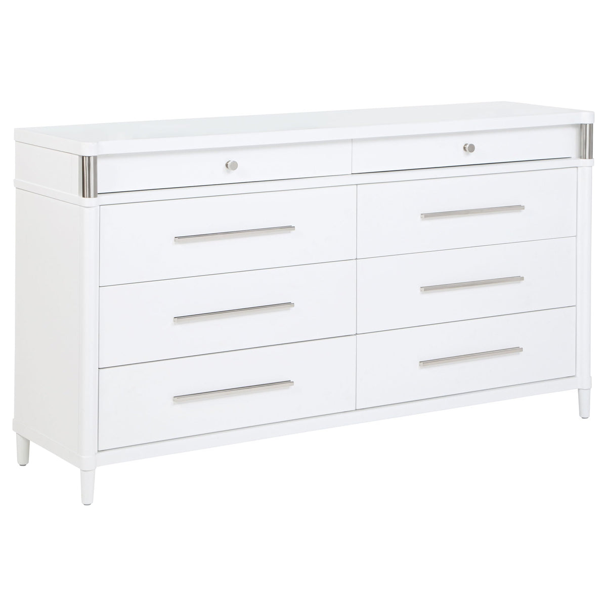 White Upholstered Bed Frame for Bedroom Furniture
