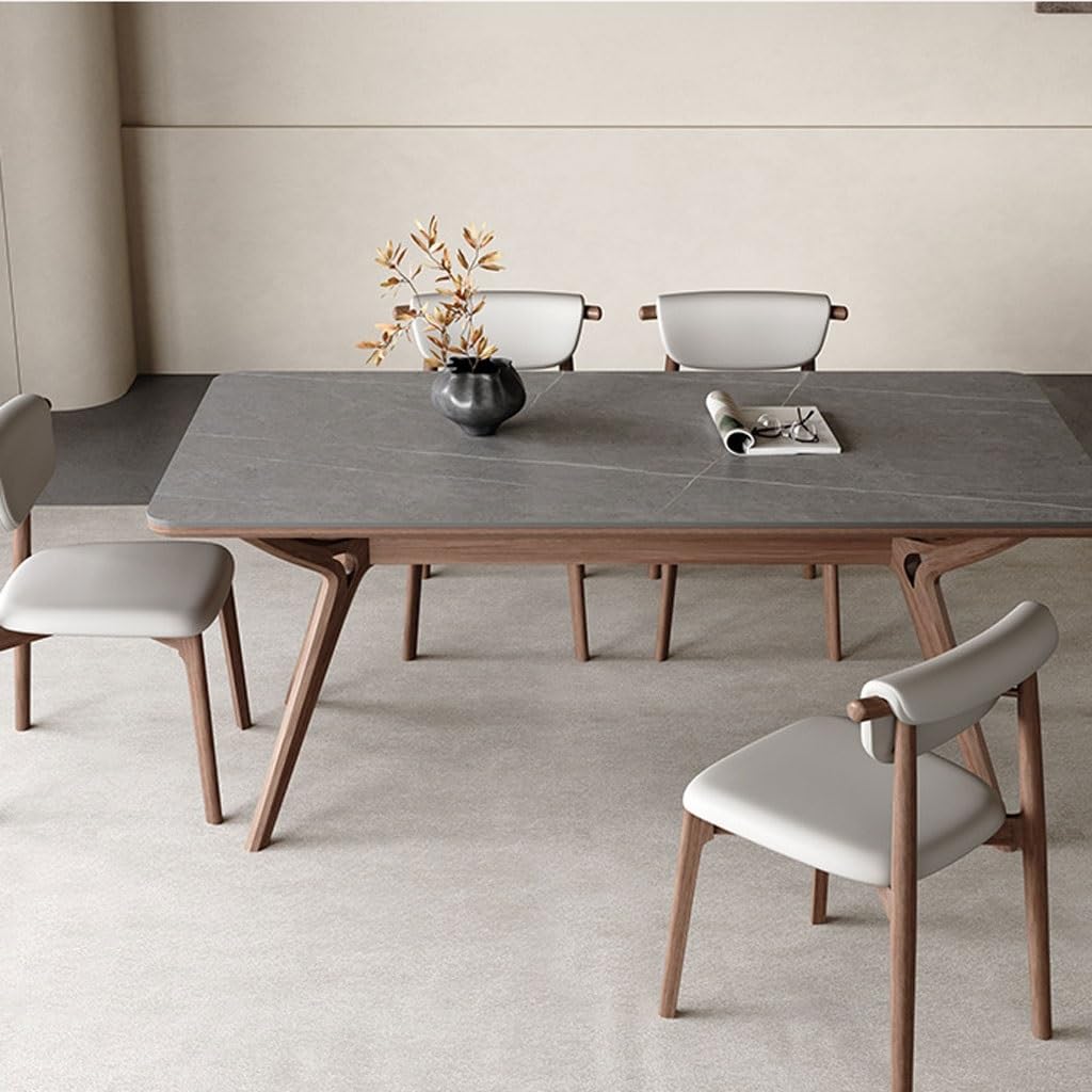 Modern Solid Wood Dining Table for Small Spaces