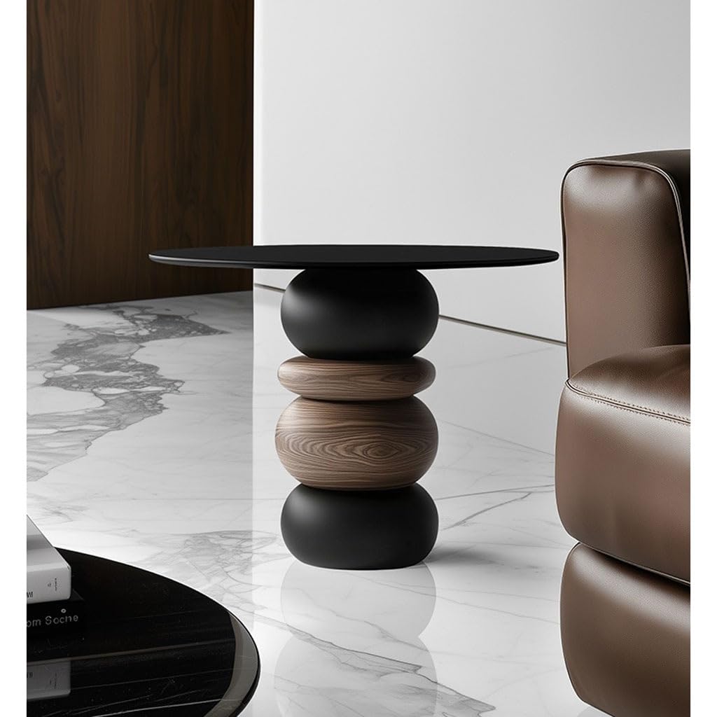 Solid Wood Sofa Side Table for Living Room Decor