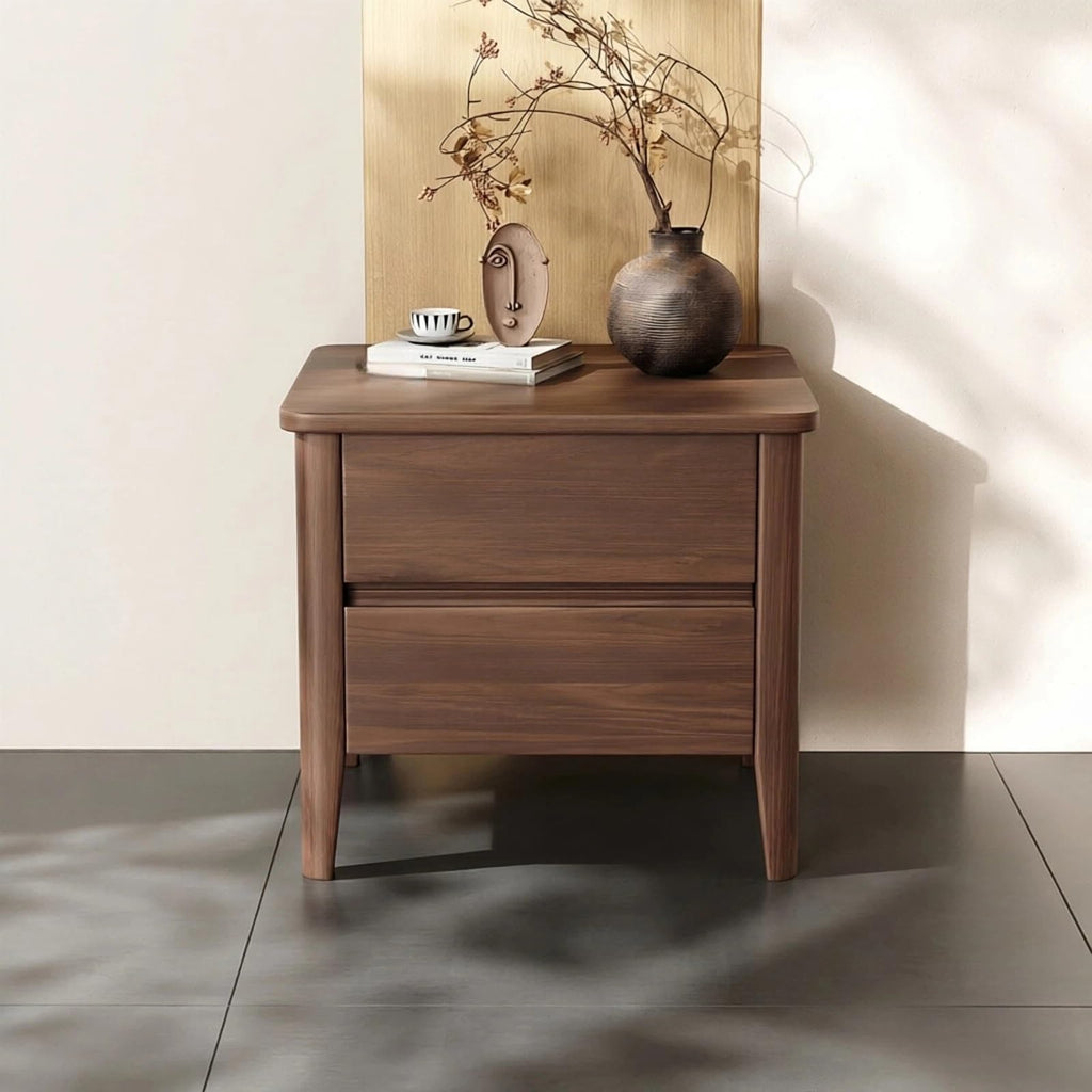 2 Drawer Nightstand with Storage for Bedroom Organization