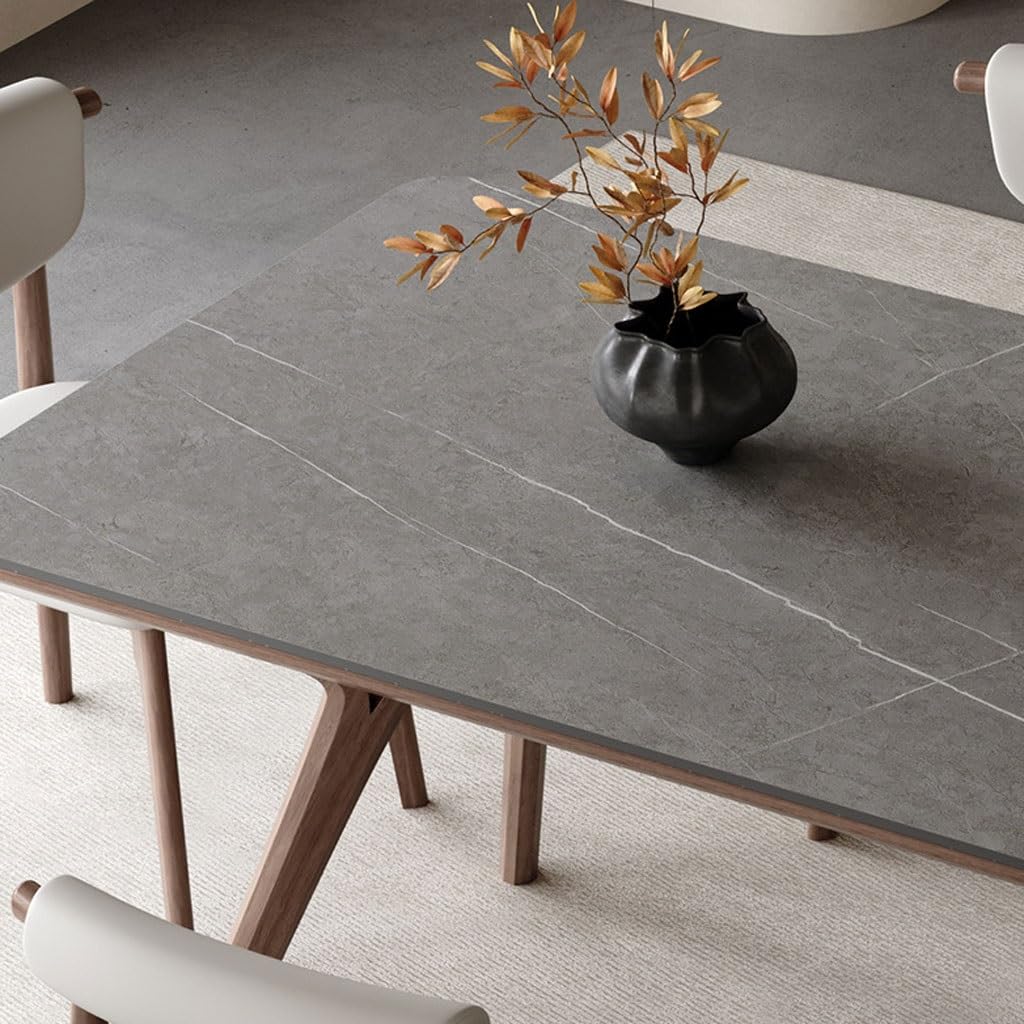 Modern Solid Wood Dining Table for Small Spaces