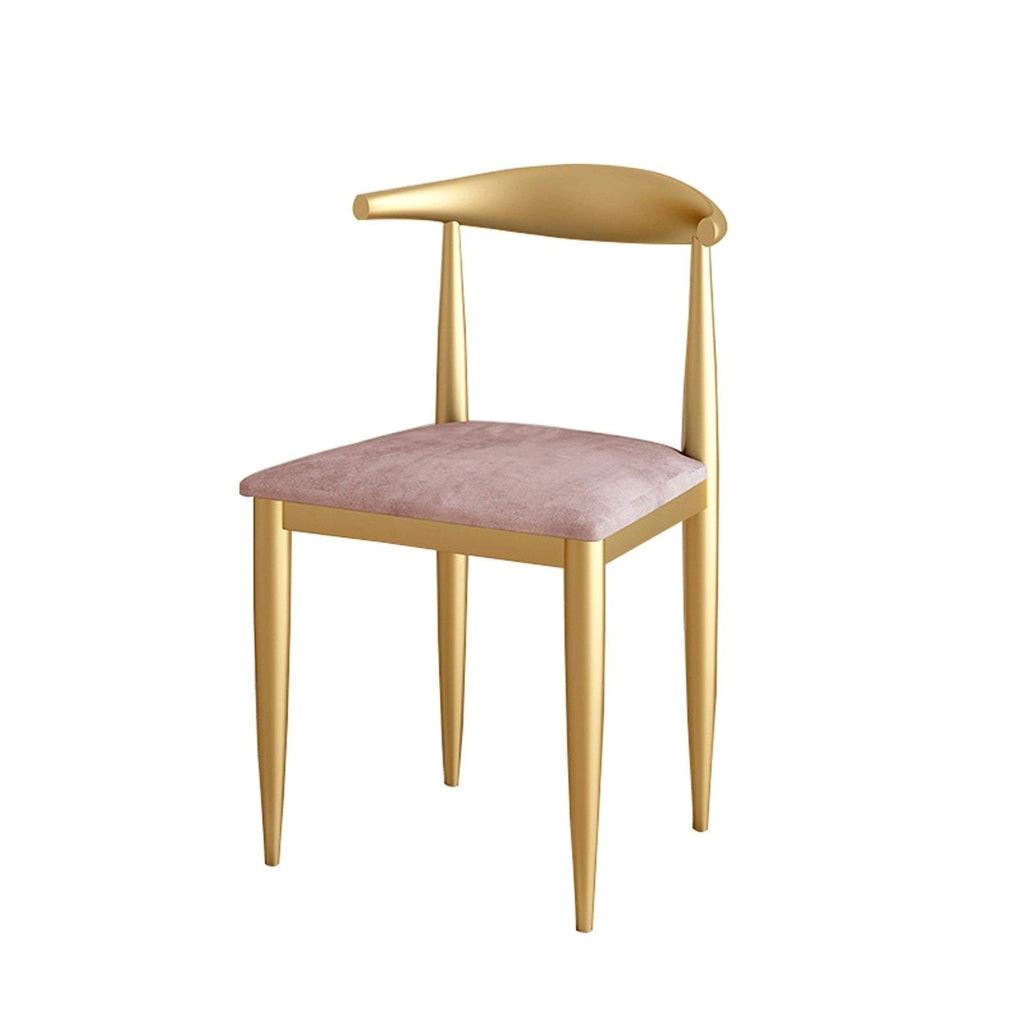 Modern Velvet Dining Chair with Metal Legs