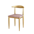 Modern Velvet Dining Chair with Metal Legs