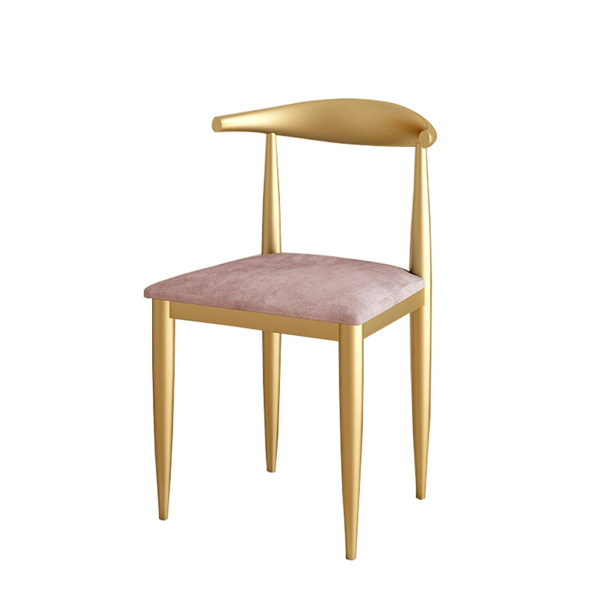 Modern Velvet Dining Chair with Metal Legs
